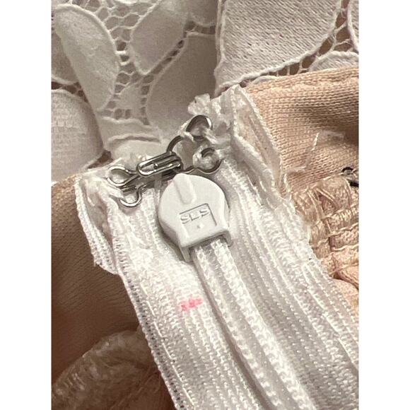 Lulus Sweetest Love Story White Dress Lace High-Low Midi Dress NWT size xs - Picture 12 of 12